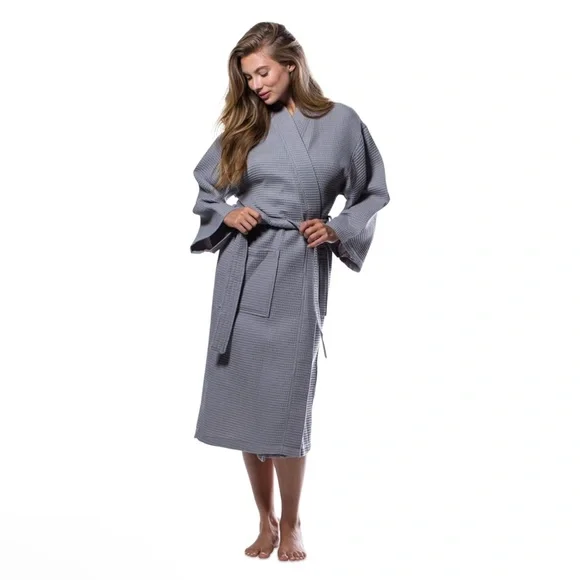 MELSIMO Intimates Sleepwear Nwt Melsimo By Towelselections Robes Lightweight Unisex Waffle Kimono Bathrobe Poshmark